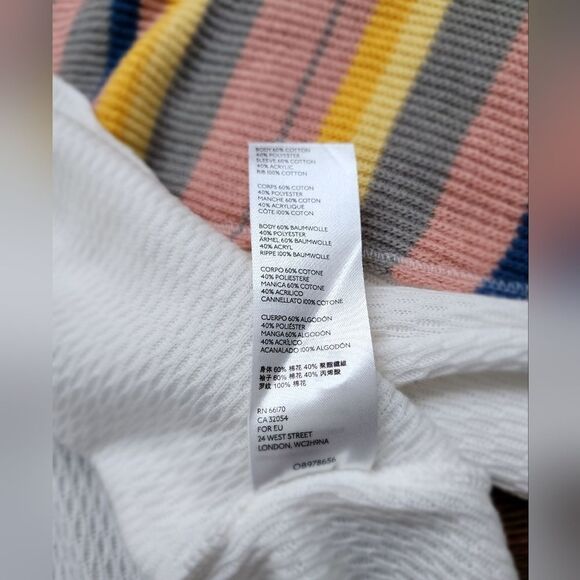 Free People Rainbow Dreams Balloon-Sleeve Top Sweater Size S - Picture 7 of 8